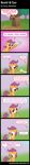  apple apple_bloom_(mlp) comic cub cutie_mark cutie_mark_crusaders_(mlp) dialog english_text equine female feral friendship_is_magic fruit grass hair horse humor leaves looking_at_viewer mountain my_little_pony open_mouth outside path pony pony-berserker purple_eyes purple_hair scootaloo_(mlp) sky smile standing text toilet toilet_paper tongue trail tree wings wood young 