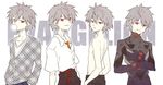  bad_id bad_pixiv_id bubble_blowing casual chewing_gum male_focus nagisa_kaworu neon_genesis_evangelion pants plugsuit rebuild_of_evangelion red_eyes school_uniform shirtless smile sweater white_hair 