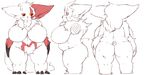  blush breasts chubby fdokkaku female nintendo pok&#233;mon pok&eacute;mon red_eyes sketch solo video_games zangoose 