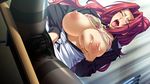  16:9 1girl bishop bishop_(company) breast_grab breasts eyes_closed fingering grabbing kagami kagami_hirotaka large_breasts long_hair masturbation mesu_kyoushi_3 nipples orgasm pantyhose pink_hair sitting solo yoshii_touko 