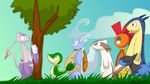  female forest humor linoon linoone male mienshao milkshake nintendo pok&#233;mon pok&eacute;mon scrafty snivy tree typhlosion typlosion video_games wartortle warturtle 