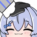  >_< 1boy 1girl basher black_gloves blue_bow blue_hair blush boros_(ouro_kronii) bow closed_eyes closed_mouth commentary english_commentary facing_viewer gloves hair_between_eyes hair_bow headpat hololive hololive_english lowres male_focus ouro_kronii out_of_frame personification portrait short_hair simple_background smile solo_focus sticker_(medium) transparent_background trap virtual_youtuber 