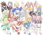 5_inaba :3 ahoge animal_ears animal_hands apron bandaid blonde_hair blue_eyes blue_hair blue_jacket blue_shoes blue_shorts blunt_bangs bound bound_wrists brown_eyes brown_hair cat_ears colette_brunel commentary_request detached_sleeves double_finger_heart emil_castagnier fang finger_heart floating from_above fujibayashi_sheena genis_sage gold_trim green_hair green_jacket green_ribbon green_shoes green_shorts gym_shorts hair_intakes hair_ornament hair_ribbon hairclip half-heart_hands head_ornament heart heart_arms heart_hands heart_hands_duo high_ponytail highres jacket jersey_maid kratos_aurion light_blush lloyd_irving long_hair looking_at_viewer looking_back loose_socks low_ponytail low_twintails maid maid_apron maid_headdress marta_lualdi martel_(tales) mithos_yggdrasill multiple_views one_eye_closed open_mouth orange_jacket pants parted_hair pink_hair pink_jacket pink_shorts pink_socks ponytail presea_combatir purple_jacket purple_ribbon purple_scrunchie purple_shoes raine_sage red_hair red_jacket red_scrunchie red_shoes red_shorts regal_bryant ribbon scrunchie shoes shorts sidelocks single_thighhigh smile sneakers socks tales_of_(series) tales_of_symphonia tales_of_symphonia_knight_of_ratatosk thighhighs thumbs_down thumbs_up track_jacket track_pants twintails twitter_username unconventional_maid white_background white_hair yuan_(tales) zelos_wilder 