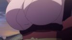  1girl animated animated_gif bouncing_breasts breasts japanese_clothes kimono large_breasts mushibugyou oharu_(mushibugyou) outdoors screencap 