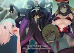  5girls absurdres alternate_breast_size_(larger) blonde_hair blue_eyes blunt_bangs book bra breasts commentary dark_halo detached_sleeves diamond_hairband english_text fur-trimmed_collar fur_trim gawr_gura gawr_gura_(1st_costume) gradient_hair halo highres hololive hololive_english holomyth large_breasts mole mole_under_eye mori_calliope mori_calliope_(1st_costume) multicolored_hair multiple_girls multiple_views necktie ninomae_ina'nis open_book orange_hair pink_hair purple_hair red_bra red_necktie schulz shirt short_hair single_detached_sleeve single_thighhigh takanashi_kiara takanashi_kiara_(1st_costume) tentacle_hair tentacles thighhighs underwear virtual_youtuber watson_amelia watson_amelia_(1st_costume) white_hair white_shirt 