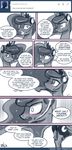  comic cutie_mark dialog english_text equine female feral friendship_is_magic headset horn horse john_joseco mammal monochrome my_little_pony pony princess_luna_(mlp) signature solo text tumblr winged_unicorn wings 