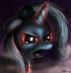  alicorn_amulet angry crying equine female friendship_is_magic horn horse mammal my_little_pony navel neko-me open_mouth pony rain red_eyes sad solo trixie_(mlp) unicorn 