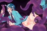  absurdres aeug anal black_shirt black_thighhighs blue_eyes blue_hair blue_jacket blush censored commentary_request cum cum_in_ass cum_on_body cum_on_clothes cum_on_fingers cum_on_hair cum_on_hands cum_on_legs cum_on_stomach cum_overflow dark_background erection facial grabbed_by_tentacles gundam highres jacket kamille_bidan legs_bound_apart lunaregemini male_focus military_uniform mosaic_censoring nose_blush open_mouth pants penis restrained self-upload shirt spread_legs struggling sweat tears teeth tentacle_pit tentacle_sex tentacles tentacles_on_male tentacles_under_clothes thighhighs torn_clothes torn_pants trembling upper_teeth_only yaoi zeta_gundam 