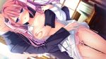  1boy 1girl aroused blue_eyes bow bowtie bra bra_lift breasts buttons cape censored clothes_lift clothes_pull collarbone cum cum_on_body cum_on_legs da_capo da_capo_v day double-breasted dutch_angle faceless faceless_male flower gakuran game_asset grabbing_another's_arm grabbing_another's_breast grabbing_from_behind groping hair_flower hair_ornament half-closed_eyes highres hug indoors jacket long_hair long_sleeves medium_breasts miniskirt mosaic_censoring nipples non-web_source official_art open_clothes open_jacket open_mouth panties pink_bra pink_hair pink_panties pleated_skirt pussyjob sailor_collar school_uniform shirakawa_aika sidelocks skirt skirt_pull sleeve_cuffs standing striped_clothes tanihara_natsuki twintails underwear visual_novel_cg white_cape white_jacket white_sailor_collar white_skirt yellow_bow yellow_bowtie 