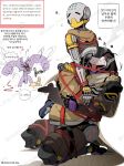  1boy 2boys bdsm blush bondage bound bound_together check_translation commentary_request doodle_inset flying_sweatdrops highres korean_commentary korean_text marshmallow_(site) multiple_boys omnic overwatch ramattra_(overwatch) robot robot_boy sweater translation_request under_d2p_sea white_background yaoi zenyatta_(overwatch) 