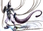  armor artist_request helmet kurouri_(kurowri) mewtwo nintendo no_humans pokemon simple_background solo tail white_background 