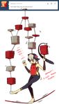  a-pinnari anger_vein animal animal_on_head balancing bare_shoulders bird bird_on_head black_hair breasts capri_pants chinese_clothes feathers feng_(skullgirls) flats full_body multicolored_hair on_head pants purple_eyes short_hair skullgirls small_breasts solo standing standing_on_one_leg tightrope transparent_background tray tumblr two-tone_hair vambraces white_hair 