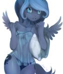  anthro anthrofied babydoll blue_hair cutie_mark equine female friendship_is_magic green_eyes hair horse human humanized jiayi lingerie looking_at_viewer mammal my_little_pony nightgown panties pegasus pony princess princess_luna_(mlp) royalty solo translucent transparent_clothing underwear wings 