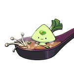  ._. 1girl alien commentary discount-supervillain english_commentary food food_focus forehead_jewel gem_(steven_universe) mini_person minigirl smolidot solo steam steven_universe 