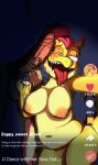 absurd_res after_oral after_orgasm after_sex ahegao animal_genitalia animal_penis anthro balls big_breasts blush bodily_fluids breasts digital_media_(artwork) duo english_text equine_genitalia equine_penis erection female fur genital_fluids genitals giraffe giraffid hair hi_res horn jirafona looking_pleasured male male/female mammal monster nipples nude open_mouth penis recording_video saliva sex simple_background slightly_chubby slightly_chubby_female teeth text throbbing throbbing_penis tiktok tongue tongue_out vulva