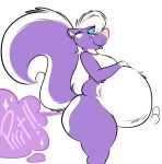 2026 absurd_res anthro belly big_belly bloated blue_eyeshadow blue_lipstick digital_drawing_(artwork) digital_media_(artwork) ear_piercing ear_ring eyeshadow fart fart_cloud fart_fetish female fur gassy gold_(metal) gold_ear_piercing gold_ear_ring gold_jewelry gold_necklace hair hand_on_belly hand_on_own_belly hi_res jewelry lipstick looking_at_viewer makeup mammal mephitid necklace piercing pink_nose purple_body purple_fur remmy_(remmyfox) remmyfox ring_piercing simple_background skunk solo standing white_background white_body white_fur white_hair white_inner_ear