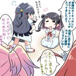  4girls =_= black_hair blonde_hair blue_hair blue_ribbon closed_eyes colored_inner_hair double_bun dress fang flower flying_sweatdrops gradient_hair hair_bun hair_flower hair_ornament hair_ribbon hand_on_own_hip hasu_no_sora_school_uniform hinoshita_kaho index_finger_raised love_live! love_live!_hasu_no_sora_jogakuin_school_idol_club medium_dress multicolored_hair multiple_girls murano_sayaka navyblue_konjac neckerchief open_mouth orange_hair osawa_rurino pink_flower pink_hair puff_of_air puffy_short_sleeves puffy_sleeves rabbit_hair_ornament red_neckerchief red_ribbon ribbon sailor_collar sailor_dress school_uniform scolding shinowa_mion short_sleeves sitting standing star_(symbol) star_hair_ornament summer_uniform twintails two_side_up virtual_youtuber white_dress white_flower white_sailor_collar 