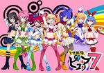  6+girls 7girls asagiri_asagi black_hair blonde_hair blue_hair breasts cosplay disgaea disgaea_d2 elbow_gloves etna flonne genderswap gloves laharl laharl-chan magical_girl magical_girls makai_senki_disgaea_4 multiple_girls nippon_ichi pink_hair pleinair red_hair rozalin skirt vulcanus_(disgaea_4) 