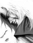  bad_deviantart_id bad_id forehead_protector greyscale jiraiya long_hair male_focus monochrome naruto naruto_(series) reza_kabir solo 