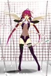  elbow_gloves envelope gloves legs original red_hair solo takanashi_kana thighhighs twintails wings 