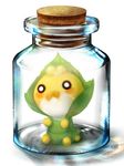  frown gen_5_pokemon jar moekyon no_humans pokemon pokemon_(creature) sewaddle white_background 