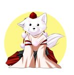  animal_ears detached_sleeves dog hat inubashiri_momiji inubashiri_momiji_(wolf) kagura_chitose solo tokin_hat touhou wolf_ears 