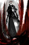  1girl alice_margatroid armor armored_dress authority_(blame!) bad_id bad_pixiv_id blame! emblem hairband highres parody red_eyes solo touhou un-known_(ninesix) 
