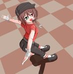  bandages brown_hair crossover heterochromia rozen_maiden short_hair solo souseiseki team_fortress_2 the_scout 