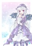  bad_id bad_pixiv_id dress emo_(mikan) hairband long_hair rozen_maiden silver_hair solo suigintou wings 