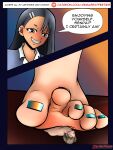 anime barefoot deity dominant dominant_female dominatrix feet female fetish footfetish goddessworship gts hi_res macro nagatoro odor shrunk slave smelly smellyfeet soles stinkyfeet tinyguy tinyman toes