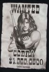  arm_cannon cobra long_hair male_focus solo space_adventure_cobra wanted weapon 