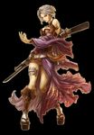  bayonet castlevania castlevania:_the_arcade gun lady_gunner lowres official_art skirt solo weapon white_hair 