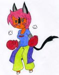  boxing_gloves clothing elementbrigade female mammal nintendo olivia pants pig pignite pok&#233;mon porcine shirt video_games 