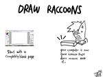  canine how_to_draw humor joke mammal raccoon stealing text wolf 