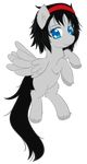  blue_eyes chest_tuft equine female feral friendship_is_magic fur fuzzy hair headband horse mammal my_little_pony pegasus short_hair sleepymomo smile solo translucent tuft wings 