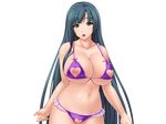  1girl 4:3 breasts censored heart_cutout ishii_akira large_breasts miel miel_(company) nippleless_clothes nipples pussy seikatsu_shidouin seikatsu_shidouin_kimo_otoko_ga_funin_ni_nayamu_pure_na_wakazuma_ni_tetori_ashitori_akume_lesson!_love_love_netori_tanezuke_de_risou_no_yome_ni! simple_background solo 