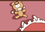  adomi comic letterboxed millipen_(medium) silent_comic solo stuffed_animal stuffed_toy teddy_bear touhou traditional_media 