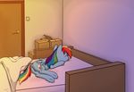  anus bed butt crystal-oscillator cutie_mark equine equine_pussy eyes_closed female feral friendship_is_magic hair horse lying my_little_pony nude pegasus pony pussy rainbow_dash_(mlp) sleeping solo wings 