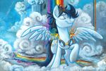  cloud collaboration column cutie_mark equine eyes_closed eyewear feral friendship_is_magic goggles hair horse male mammal messy_hair my_little_pony pegasus pony rainbow smile soarin_(mlp) solo sophiecabra standing tess_garman water waterfall wings wonderbolts_(mlp) 