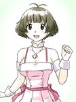  akizuki_ryou breasts cute_&amp;_girly_(idolmaster) genderswap genderswap_(mtf) idolmaster idolmaster_dearly_stars large_breasts open_mouth short_hair smile solo supon 