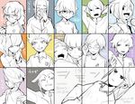  bad_id bad_pixiv_id bandaid blush character_name character_request closed_eyes dated dutch_angle glasses hair_over_one_eye headband inazuma_eleven_(game) inazuma_eleven_(series) inazuma_eleven_go inazuma_eleven_go_chrono_stone jacket male_focus monochrome motojima_hakka multiple_boys open_mouth signature simon_(inazuma_eleven) soccer_uniform sportswear track_jacket 