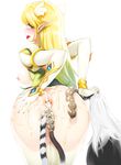  1girl anal_beads artist_request blonde_hair breasts cum cum_in_ass elsword highres long_hair nipples pointy_ears rena rena_(elsword) snowball22 thighhighs uncensored 