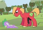  big_macintosh_(mlp) black_penis cub cutie_mark dragon dripping duo equine feral flaccid friendship_is_magic horse horsecock imminent_rape male mammal my_little_pony nude open_mouth penis pony precum scalie spike_(mlp) young 