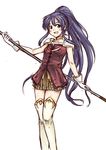  :d blue_eyes blue_hair boots fire_emblem fire_emblem:_seima_no_kouseki gloves high_ponytail kuze long_hair open_mouth pegasus_knight polearm ponytail skirt smile solo spear tana thigh_boots thighhighs very_long_hair weapon zettai_ryouiki 