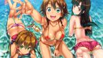  3girls amy_(suisei_no_gargantia) bikini cleavage hisashi_(nekoman) melty_(suisei_no_gargantia) possible_duplicate saaya_(suisei_no_gargantia) suisei_no_gargantia swimsuit water 