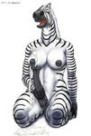  animal_genitalia anthro areola barefoot black_nipples black_penis blush breasts cum cum_on_ground cum_pool cumshot dickgirl equine erection eyes_closed flared_penis fur hooves horsecock intersex kneeling mammal masturbation namecat navel nipples open_mouth orgasm penis plain_background solo stripes vein white_background white_fur zebra 