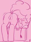  anal_beads anus back_turned butt cutie_mark dildo equine equine_pussy fatalfox female feral friendship_is_magic hair horse humming mammal monochrome my_little_pony nude pink_theme pinkie_pie_(mlp) pony pussy raised_tail sex_toy signature solo text 