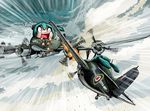  aerial_battle aircraft airplane battle fw_200 hatsune_miku historical_event long_hair martlet_(airplane) military multiple_girls royal_navy rxjx twintails vocaloid world_war_ii 