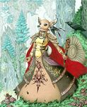  anthro avian bird cervidian94 cervine clothing collaboration crow deer dress female feral forest kaneshia magicclam mammal outside snail solo tree 