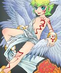  angel_wings blue_eyes digimon digimon_frontier digimon_xros_wars head_wings lucemon wings 